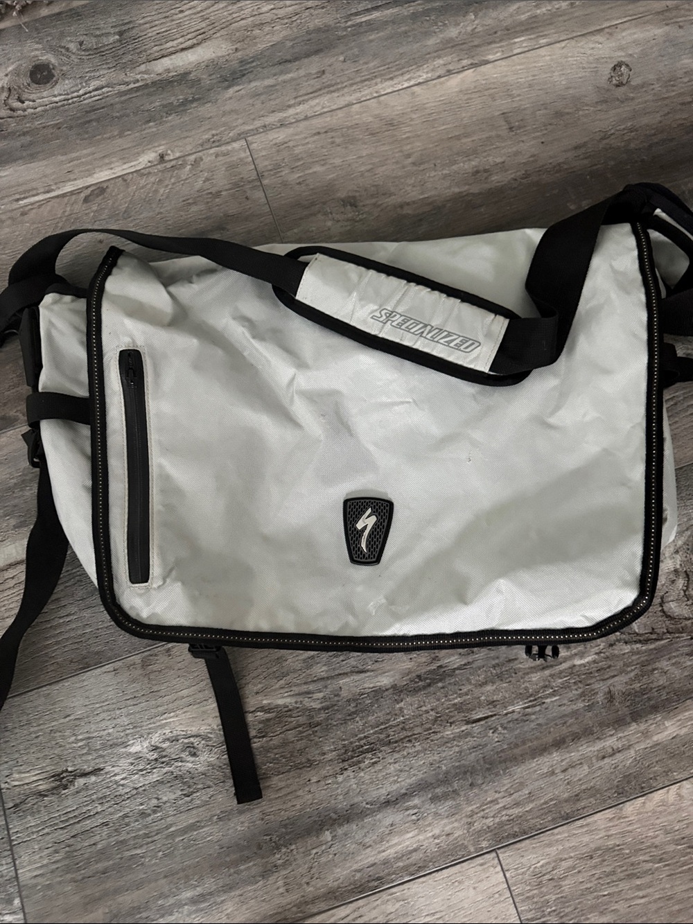 Specialized Light Grey Messenger Laptop Bag - Lightweight Men's Crossbody